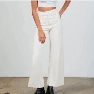 Zara Marine straight leg jeans (white)